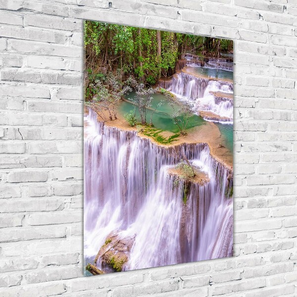 Quadro in vetro acrilico verticale Cascata