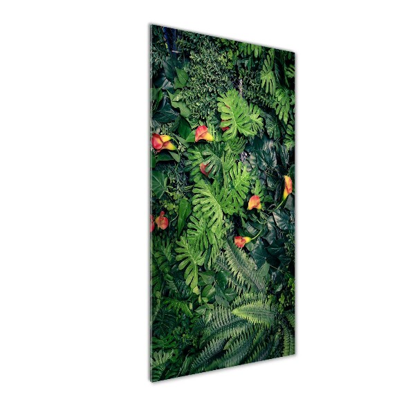 Quadro acrilico verticale Piante tropicali