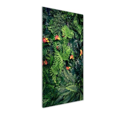 Quadro acrilico verticale Piante tropicali
