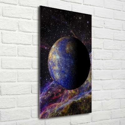 Quadro vetro acrilico verticale Mercurio