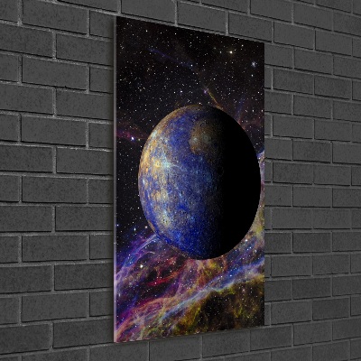 Quadro vetro acrilico verticale Mercurio