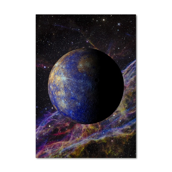 Quadro vetro acrilico verticale Mercurio