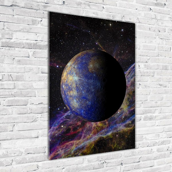 Quadro vetro acrilico verticale Mercurio