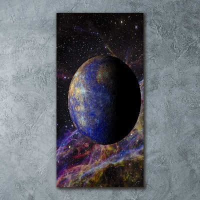 Quadro vetro acrilico verticale Mercurio