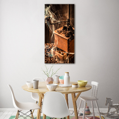 Quadro vetro acrilico verticale Chicchi di caffè