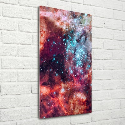 Quadro stampa su vetro acrilico verticale Nube di Magellano