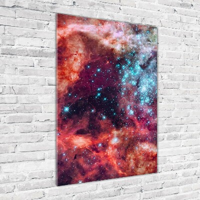 Quadro stampa su vetro acrilico verticale Nube di Magellano