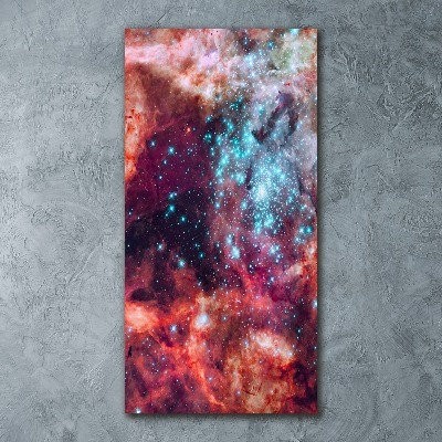 Quadro stampa su vetro acrilico verticale Nube di Magellano