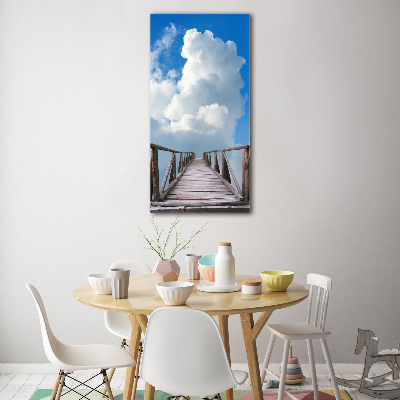 Quadro vetro acrilico verticale La via per il Paradiso