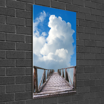 Quadro vetro acrilico verticale La via per il Paradiso