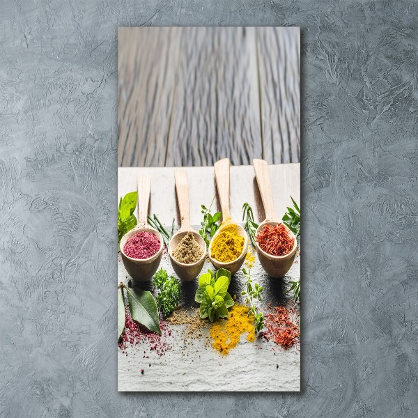 Quadro in vetro acrilico verticale Spezie