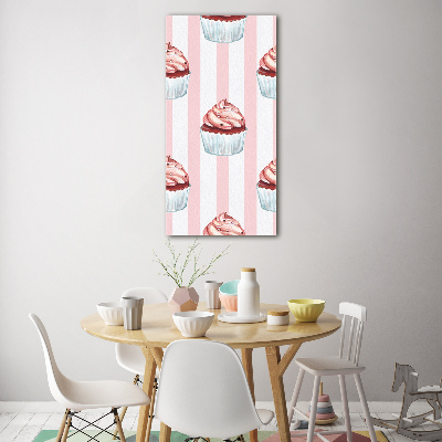 Quadro acrilico verticale Cupcakes