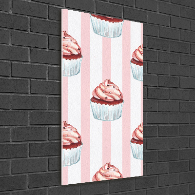 Quadro acrilico verticale Cupcakes