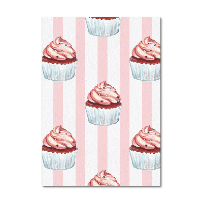 Quadro acrilico verticale Cupcakes