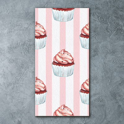 Quadro acrilico verticale Cupcakes