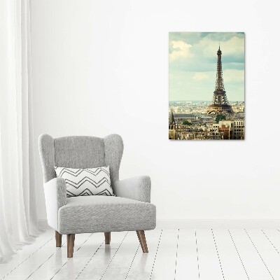 Quadro vetro acrilico verticale Torre Eiffel Parigi