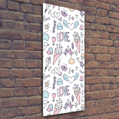 Quadro vetro acrilico verticale Modello veneziano