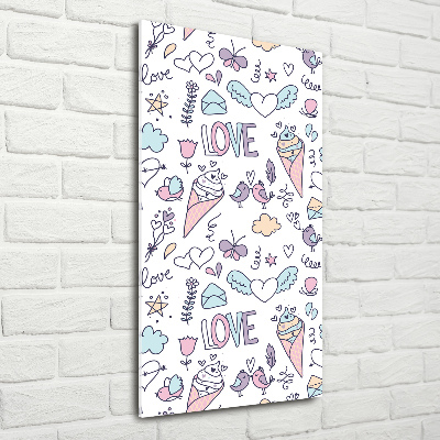 Quadro vetro acrilico verticale Modello veneziano