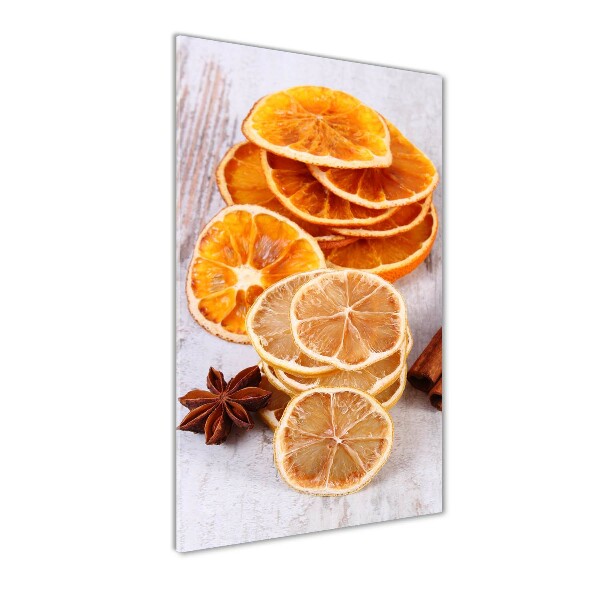 Quadro in vetro acrilico verticale Il profumo del Natale