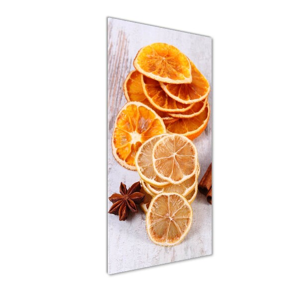 Quadro in vetro acrilico verticale Il profumo del Natale