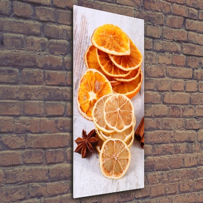 Quadro in vetro acrilico verticale Il profumo del Natale