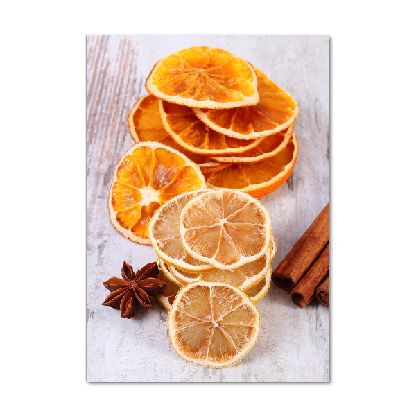 Quadro in vetro acrilico verticale Il profumo del Natale