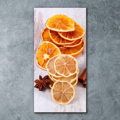 Quadro in vetro acrilico verticale Il profumo del Natale