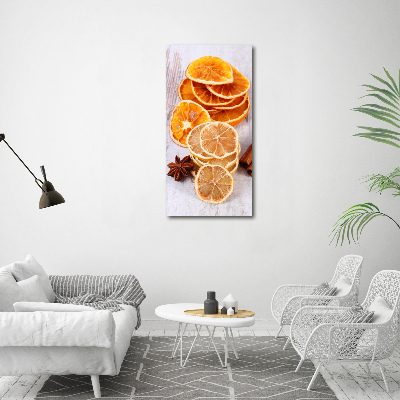 Quadro in vetro acrilico verticale Il profumo del Natale