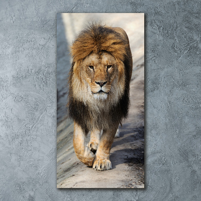 Quadro acrilico verticale Leone