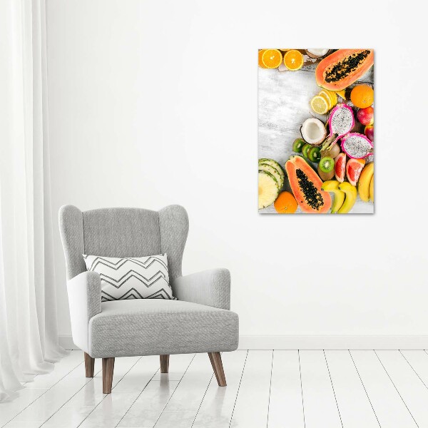 Quadro acrilico verticale Frutta