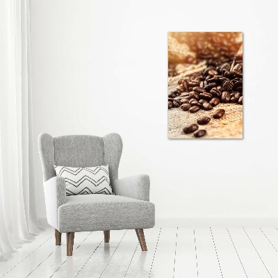 Quadro vetro acrilico verticale Chicchi di caffè