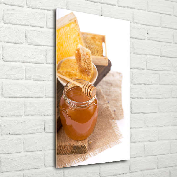 Quadro acrilico verticale Favi d'api