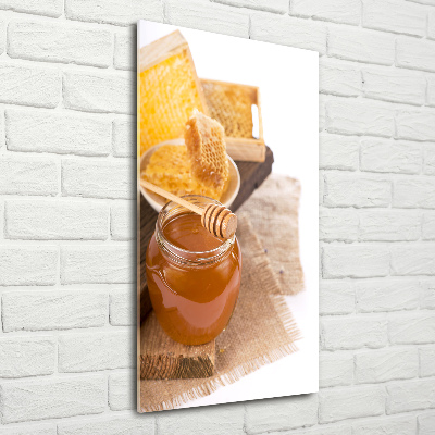 Quadro acrilico verticale Favi d'api