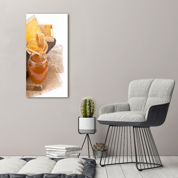 Quadro acrilico verticale Favi d'api