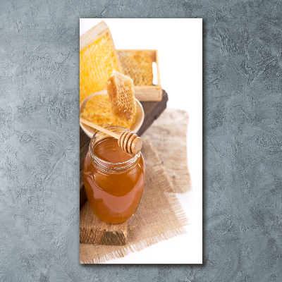 Quadro acrilico verticale Favi d'api