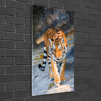 Quadro acrilico verticale Tigre