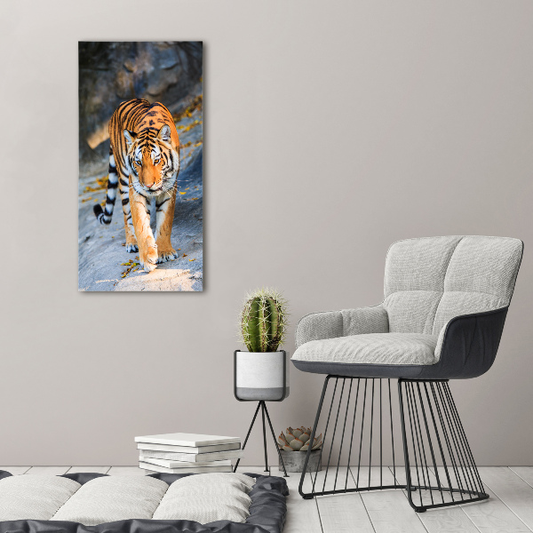 Quadro acrilico verticale Tigre