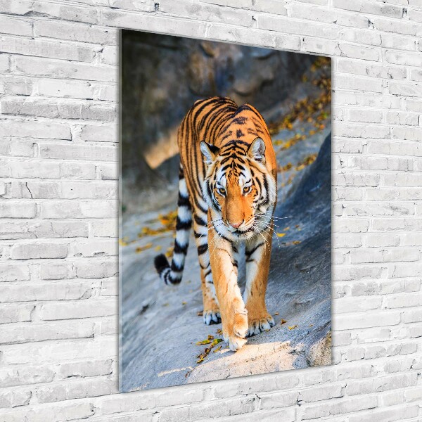 Quadro acrilico verticale Tigre