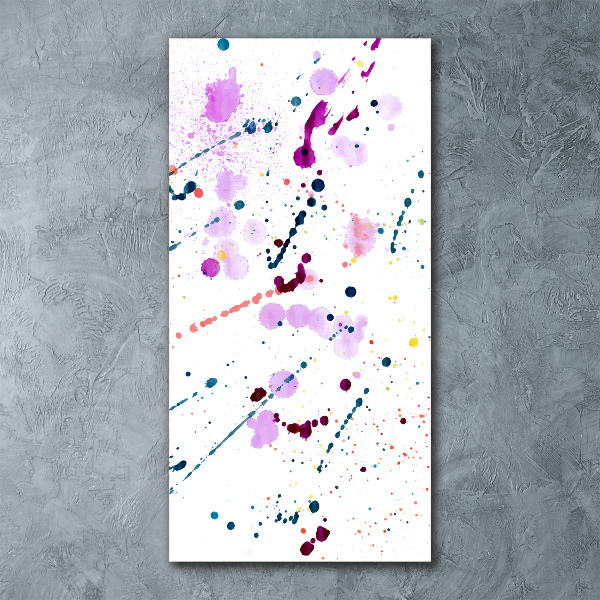 Quadro vetro acrilico verticale Luoghi colorati