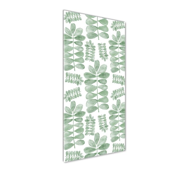 Quadro acrilico verticale Foglie di eucalipto