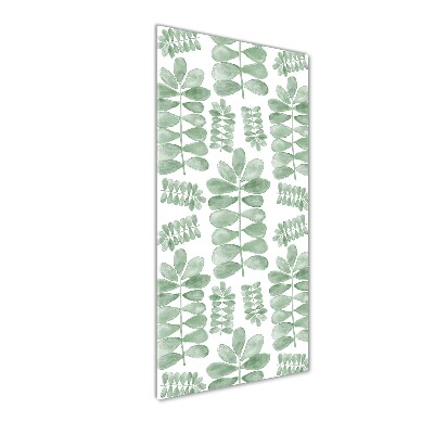Quadro acrilico verticale Foglie di eucalipto