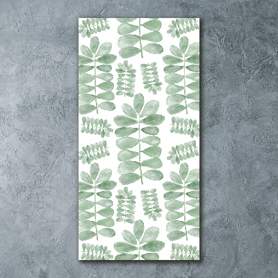 Quadro acrilico verticale Foglie di eucalipto