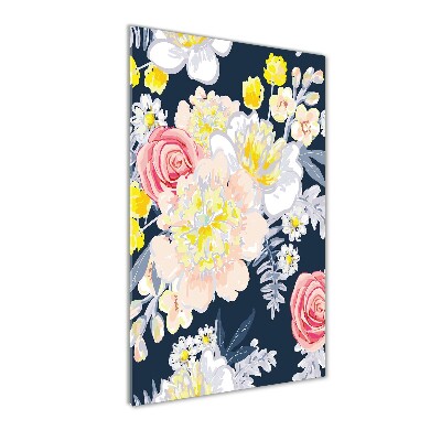 Quadro vetro acrilico verticale Un mazzo di fiori