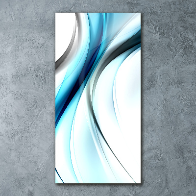 Quadro stampa su vetro acrilico verticale Onda astratta