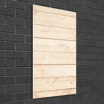 Quadro vetro acrilico verticale Sfondo in legno