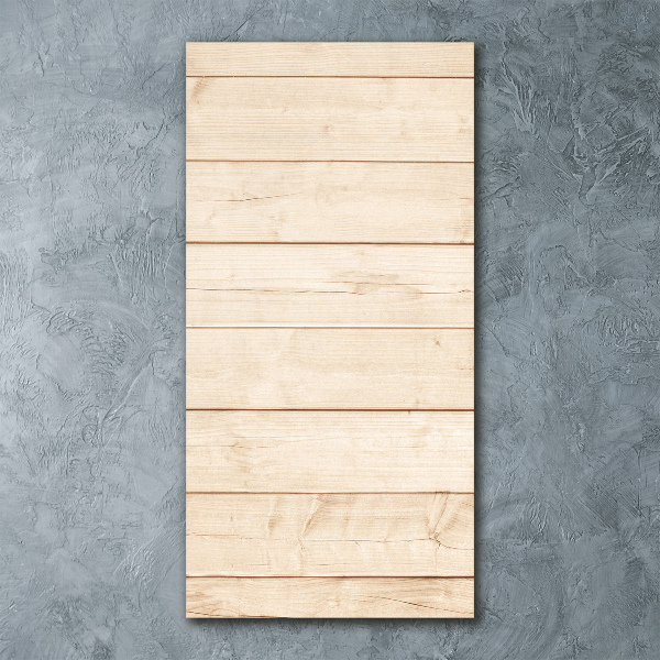Quadro vetro acrilico verticale Sfondo in legno