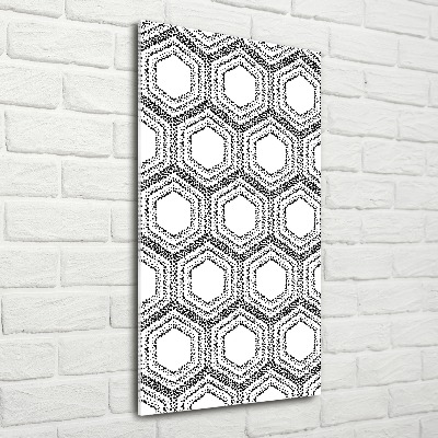 Quadro stampa su vetro acrilico verticale Sfondo geometrico