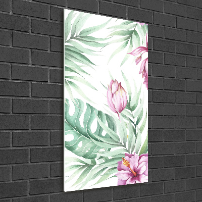 Quadro acrilico verticale Modello hawaiano