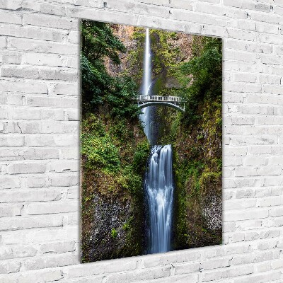 Quadro vetro acrilico verticale Cascata