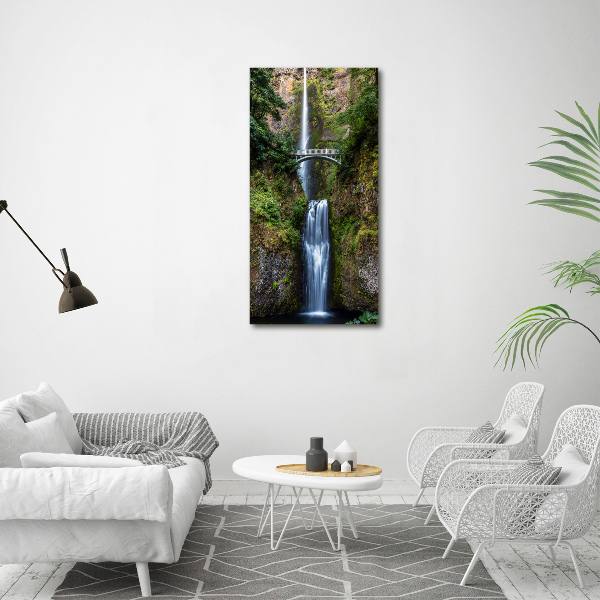 Quadro vetro acrilico verticale Cascata